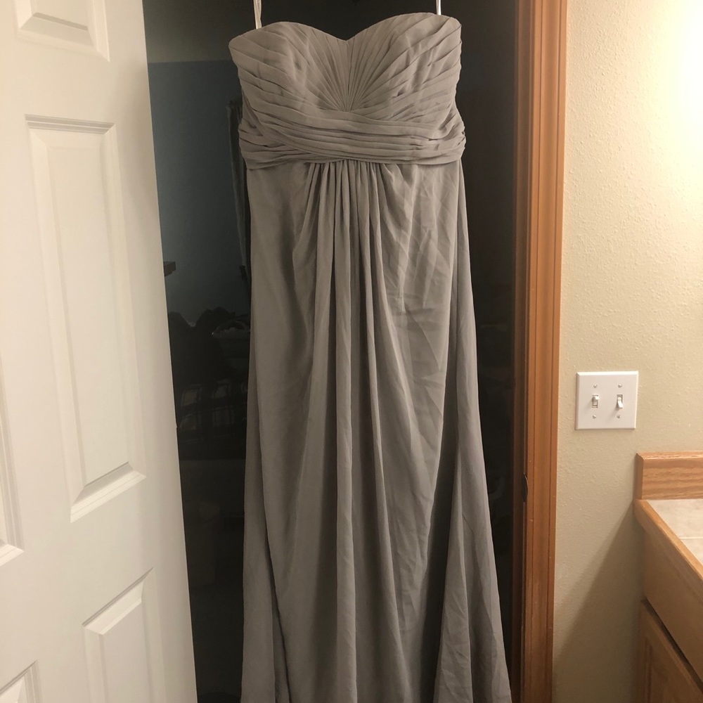 Grey Chiffon Dress